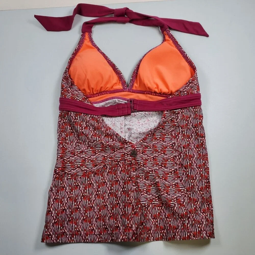 prAna Lahari Tankini Top Women Size XS Swimwear Classic Halter Adjustable